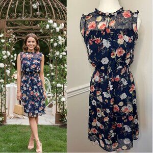 Reitmans Floral Defined Waist Sleeveless Dress XXS